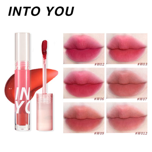 INTO YOU Liquid Lipstick Velvet Matte Lips Long Lasting Non Sticky Lip Gloss 6 Colors Lip Tint Makeup