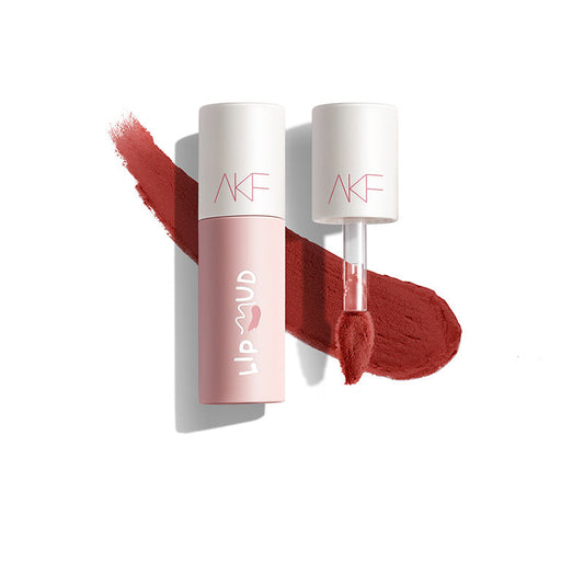 AKF Lip Mud Lipstick Long Lasting Non-Sticky Cup Matte Lipstick Makeup